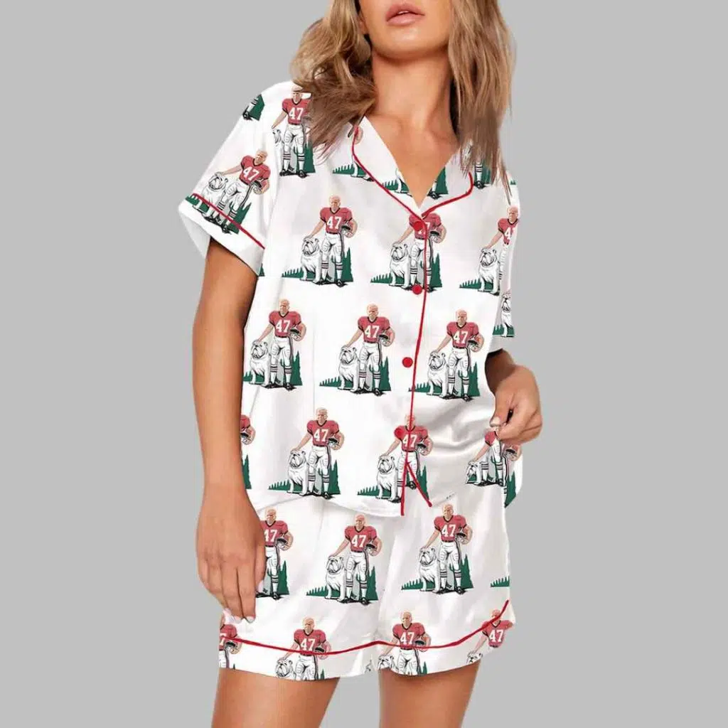 Trump Bulldogs Football Pajama Set 3