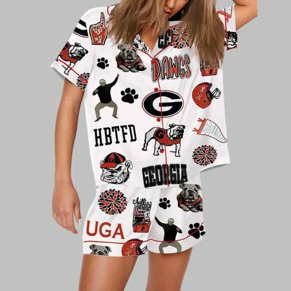 University Of Georgia Football Pajama Set 2