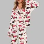 Valentine Dachshund Dog Pajama Set