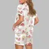 Valentine Petals and Prosecco Watercolor Pajama Set 3