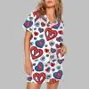 Valentine Superhero Print Pajama Set 2