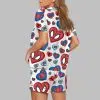 Valentine Superhero Print Pajama Set 3