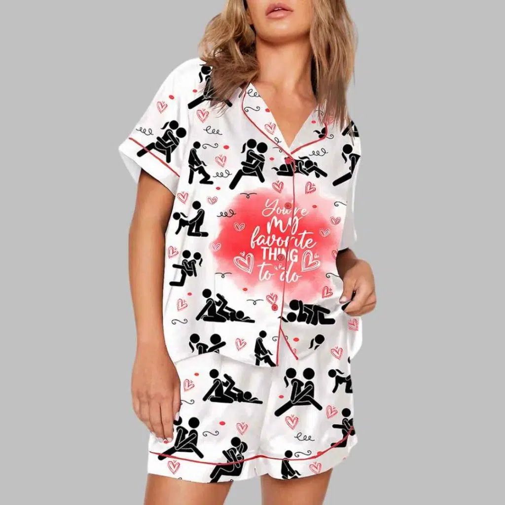 Valentines Day Favorite Thing To Do Pajama Set 2