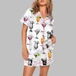 Vodka Whiskey tequila Champagne Wine Scotch Pajama Set