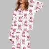 Welcome To Mahome Football Chiefs KC Art Print Pajama Set 2