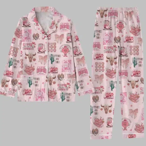 Western Valentine Pajama Set 2