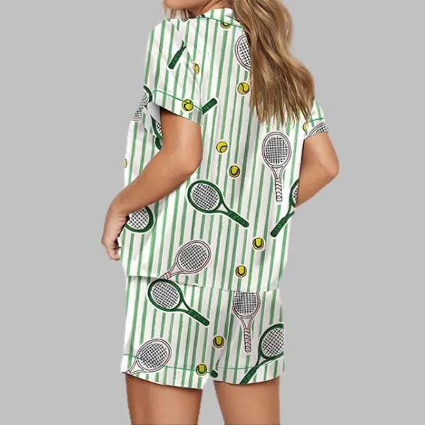 Wimbledon Tennis Satin Pajama Set 3