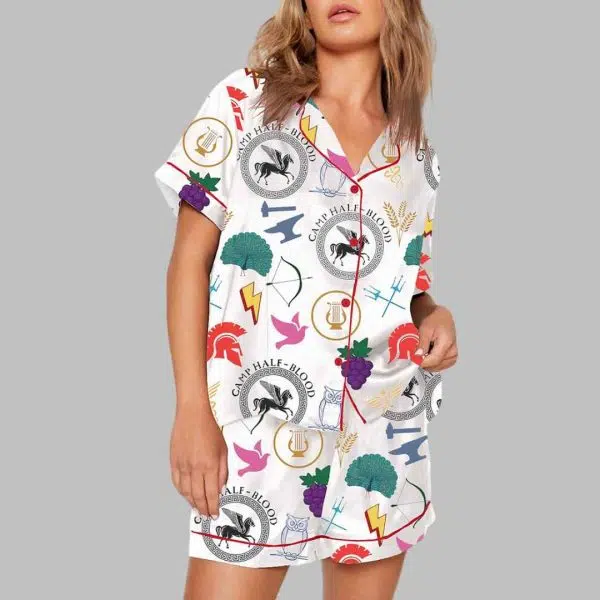 Womens Camp Half Blood Pajama Set 2