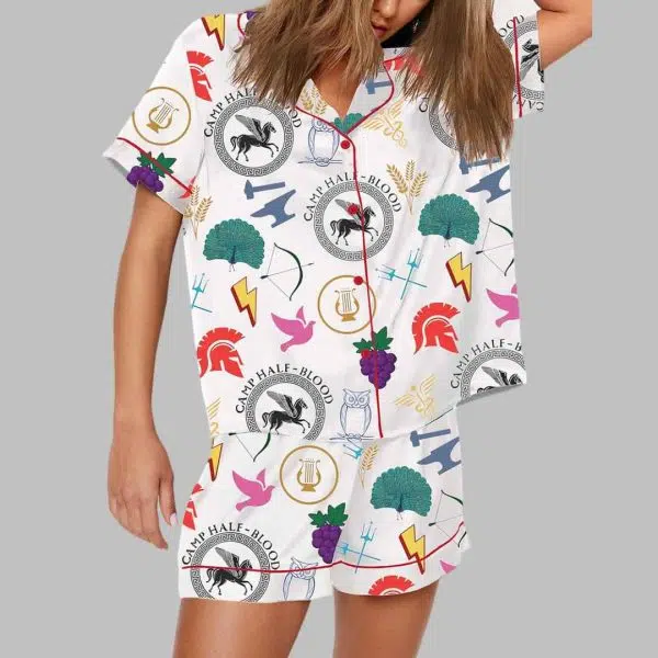 Womens Camp Half Blood Pajama Set 4