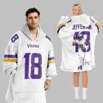18 Minnesota Football Unisex Blanket Hoodie