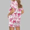 Christian Coquette Bows Satin Pajama Set 3