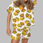 Cowboy Cat Satin Pajama Set