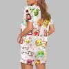 Food Pun Funny Valentine Pajama Set 4