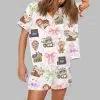 Happy Valentine Movie Cartoon Pajama Set 2