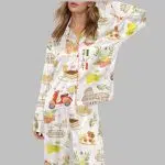 In Love With Italy Satin Pajama Set