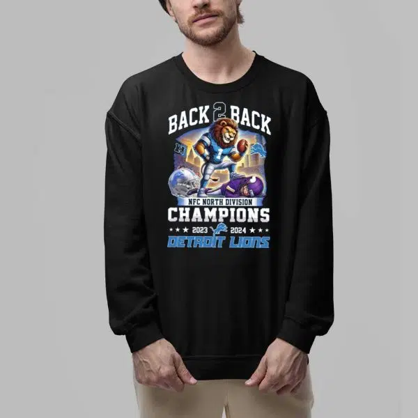 Lions Back 2 Back Champions 2023 2024 Shirt 6