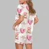 Loved Jesus Valentines Day Bear Pajama Set 4