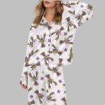 Mardi Gras Crawfish Satin Pajama Set