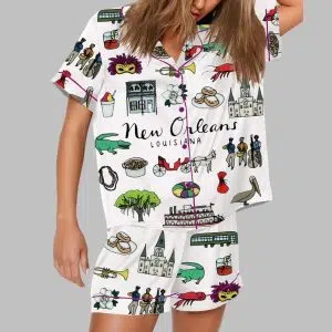 NEW ORLEANS Mardi Gras Pajama Set 2