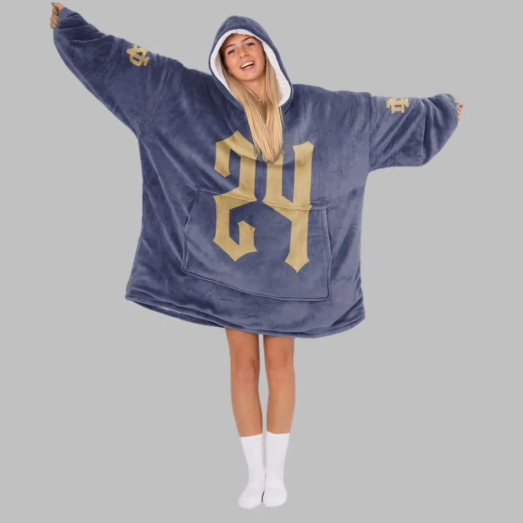 Notre Dame Football Unisex Blanket Hoodie 4