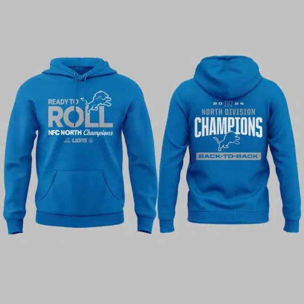 Ready To Roll NFC Champions Lions Back to Back Hoodie 2