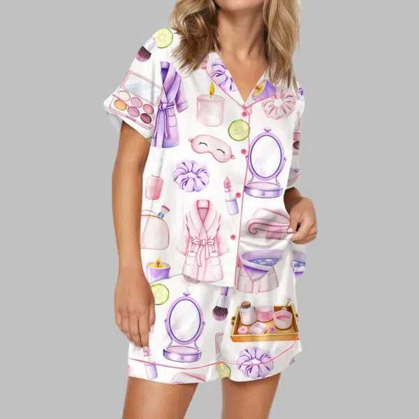 Spa Satin Pajama Set 3